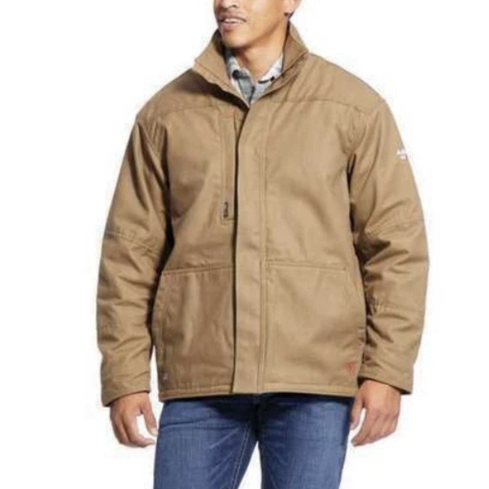 USED ARIAT FR Insulated Canvas Jacket: 4 PPE CAT, 54 cal/sq cm ATPV, Men's XXL